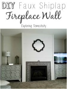 DIY Faux Shiplap Fireplace Wall ⋆ Exploring Domesticity