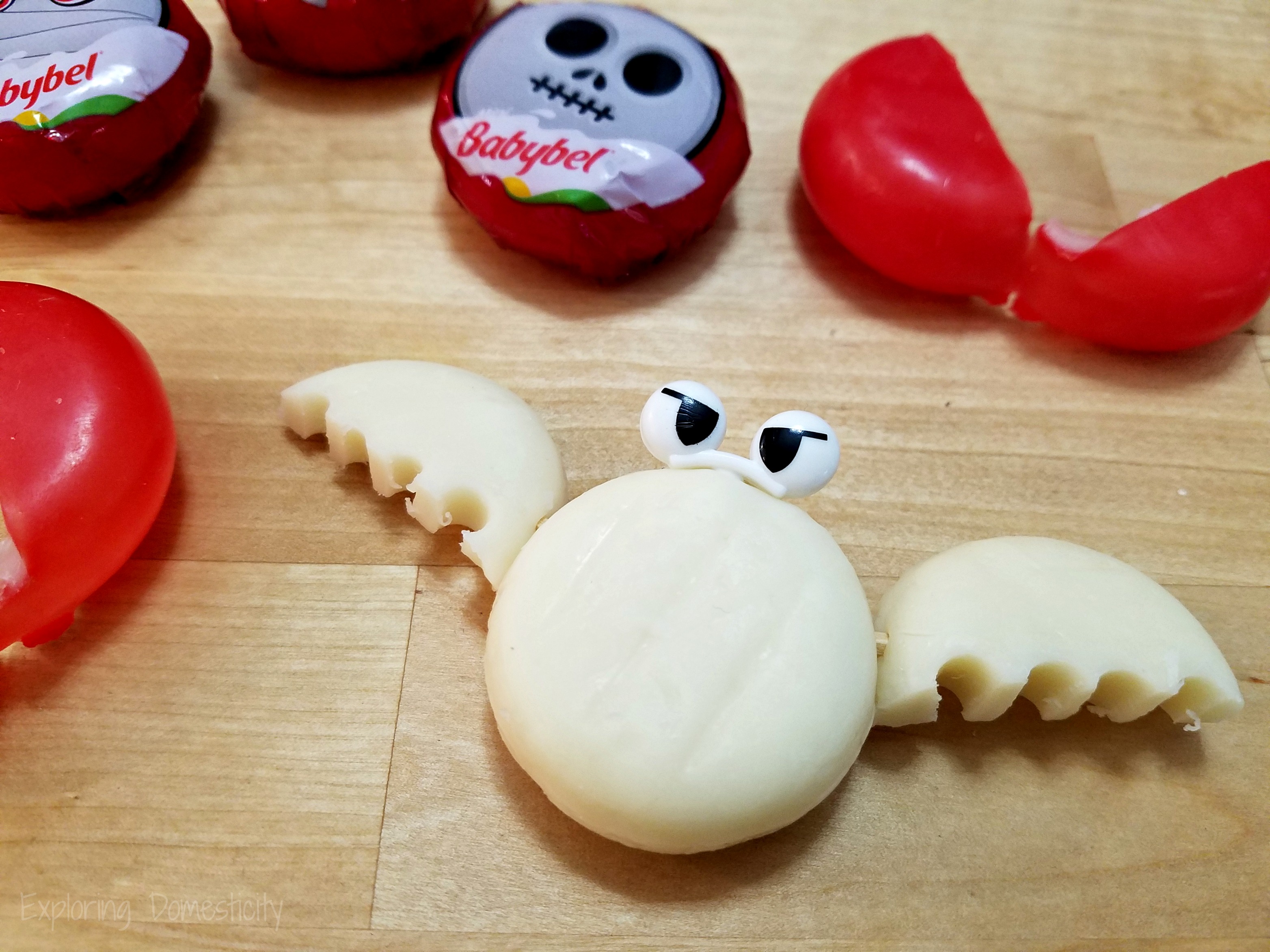 Easy Halloween Snack with Mini Babybel Cheese Bats