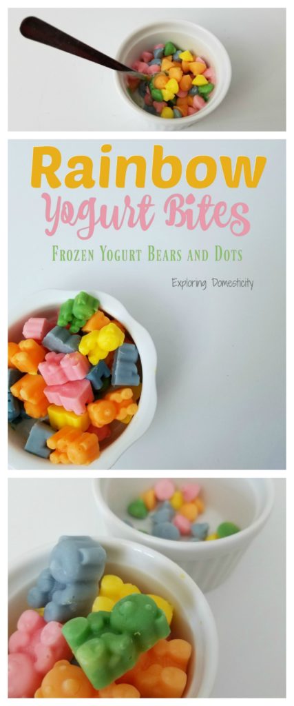 Rainbow Yogurt Bites - Frozen Yogurt Bears and Bites - Colorful and Healthy Snacks for Kids