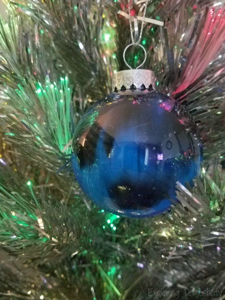 DIY Galaxy Ornaments on Christmas Tree