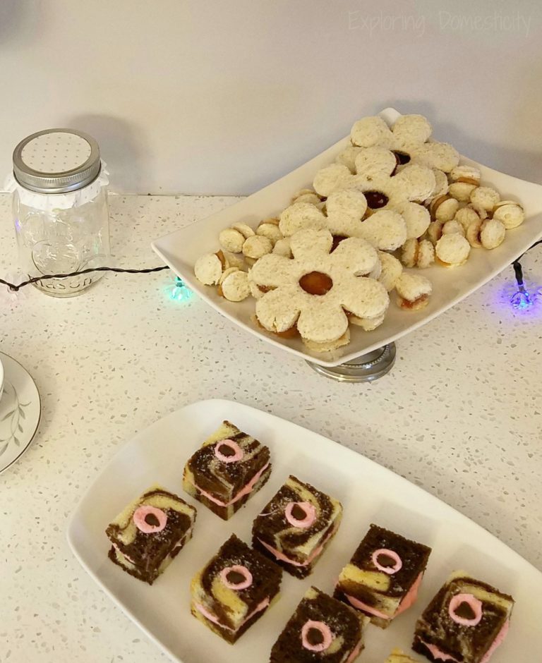 Easy Tea Party Food: Cute sandwiches, fancy cakes, and store bought