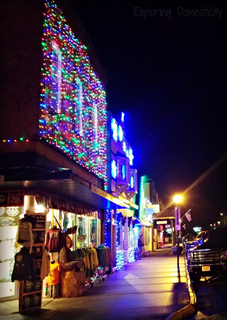 Memorable Holiday Moments - explore nearby events - Christmas lights on main street