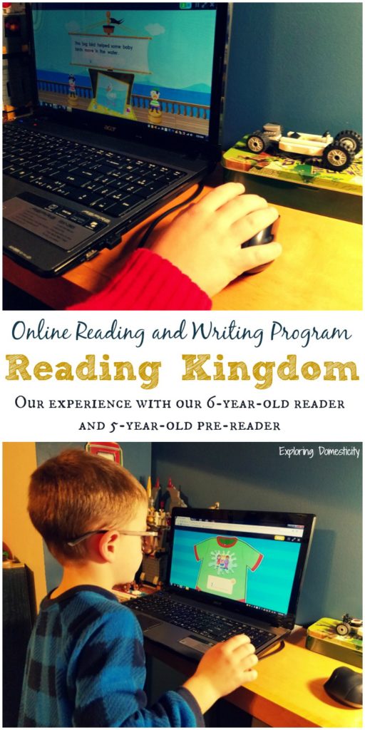 Online Reading and Writing Program - Reading Kingdom - Experience with 6-year-old reader and 5-year-old pre-reader