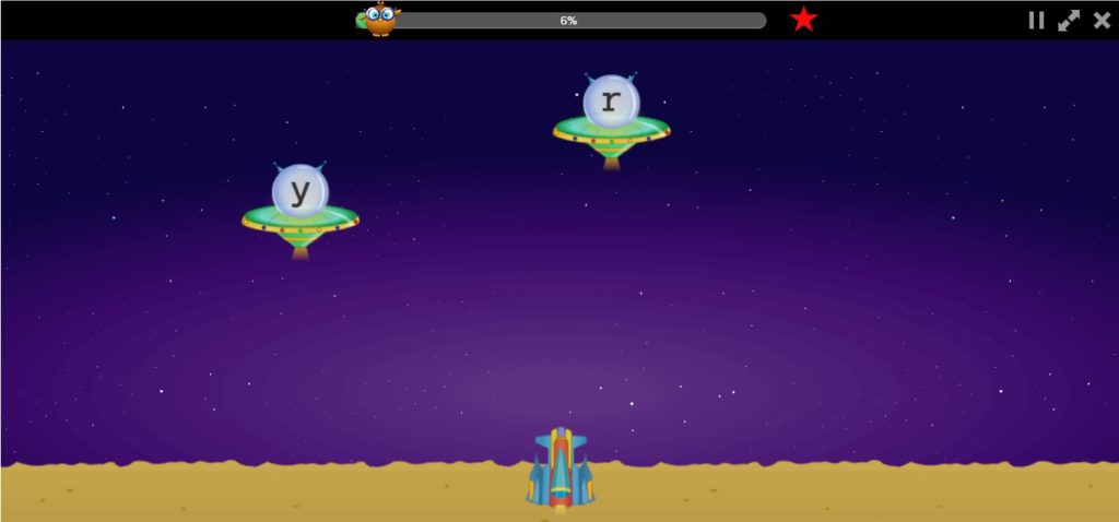 Reading Kingdom Keyboard Training Screenshot