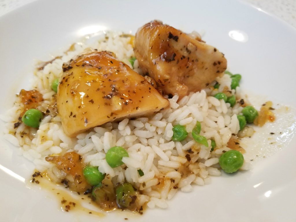 Zesty Chicken - sweat and zesty easy chicken dish with lots of flavor
