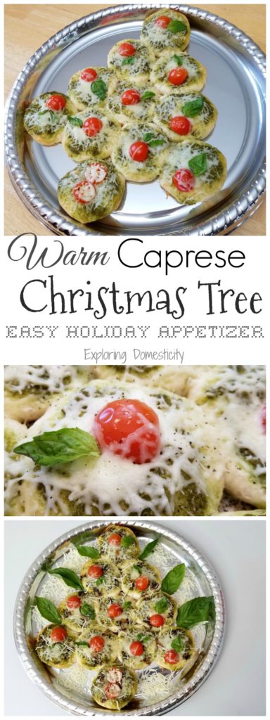 Warm Caprese Christmas Tree: Easy Holiday Appetizer