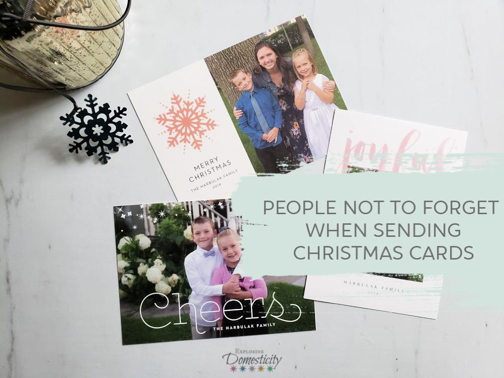 People NOT to forget when sending Christmas cards