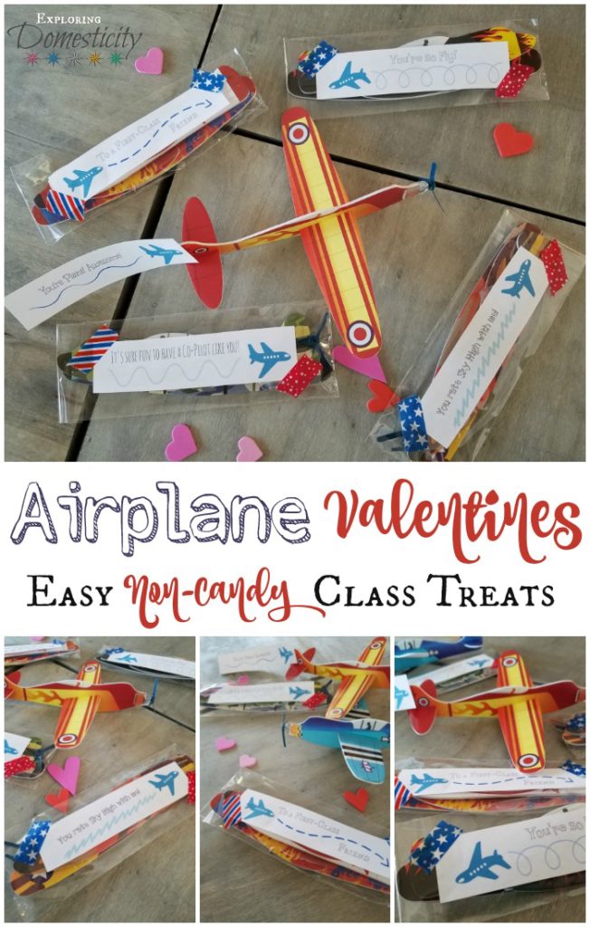 Airplane Valentines - Easy Non-Candy Class Treats