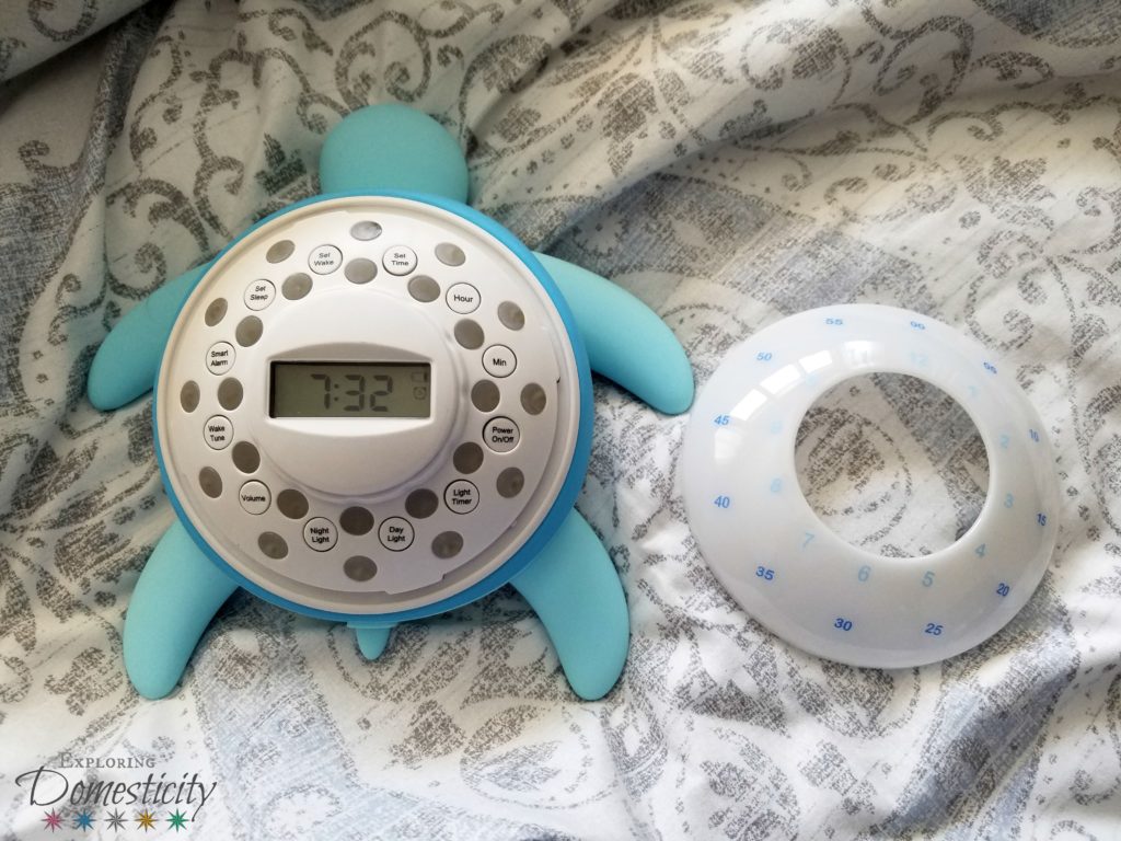 Tick-Tock-Turtle Children's Sleep Training Aid - hidden controls on the inside