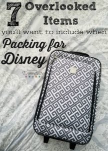 Disney Packing - 7 Overlookied Items you'll want to include when Packing for Disney
