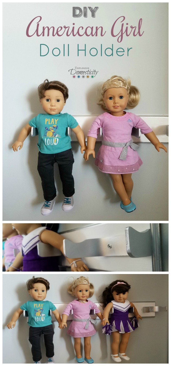 DIY American Girl Doll Holder {or 18 inch doll holder}
