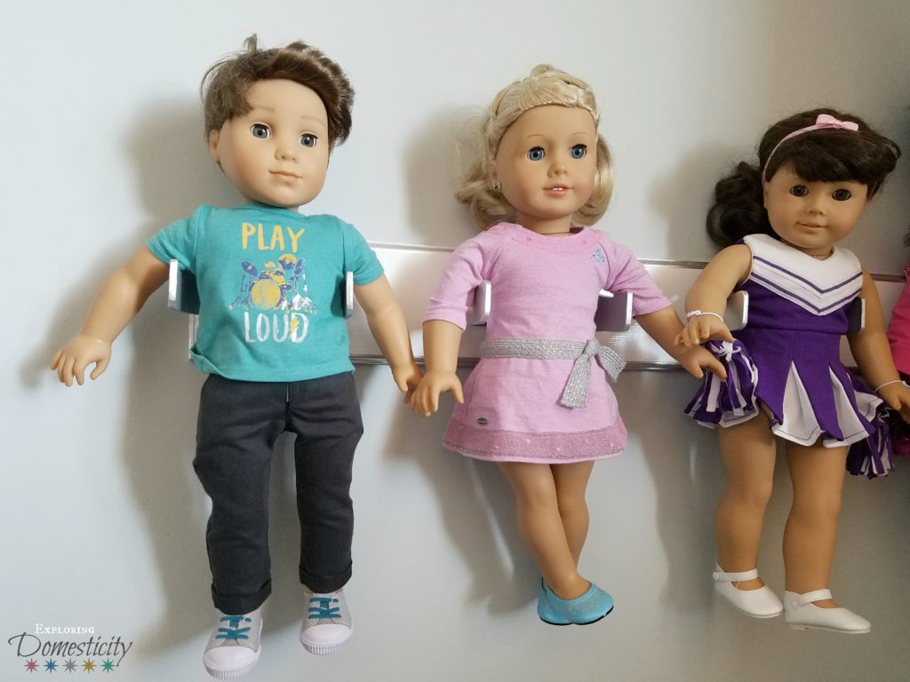 DIY American Girl Doll Holder - hang and display 18 inch dolls