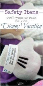 Safety Items you'll want to pack for your Disney Vacation
