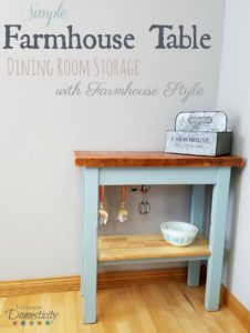 Simple Farmhouse Table - Dining Room Storage with Farmhouse Style