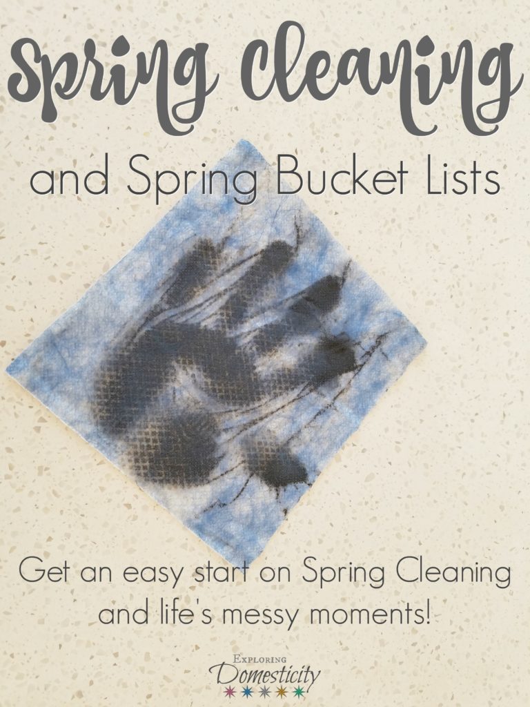 Spring Cleaning and Spring Bucket Lists - get an easy start on spring cleaning