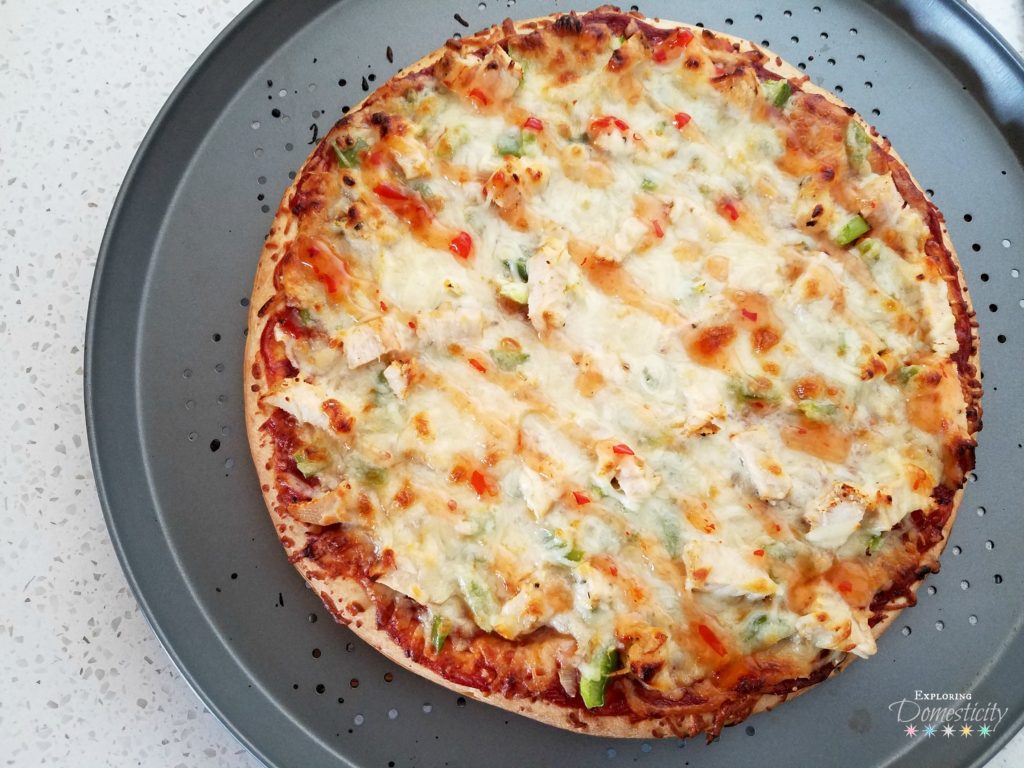 Sweet Chili Sauce Pizza - simple homemade pizza (with shortcuts) and big flavor!