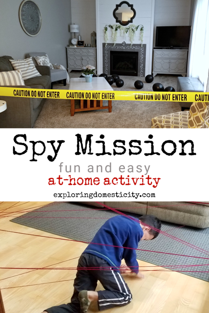 Spy Mission - Fun and Easy at-home activity