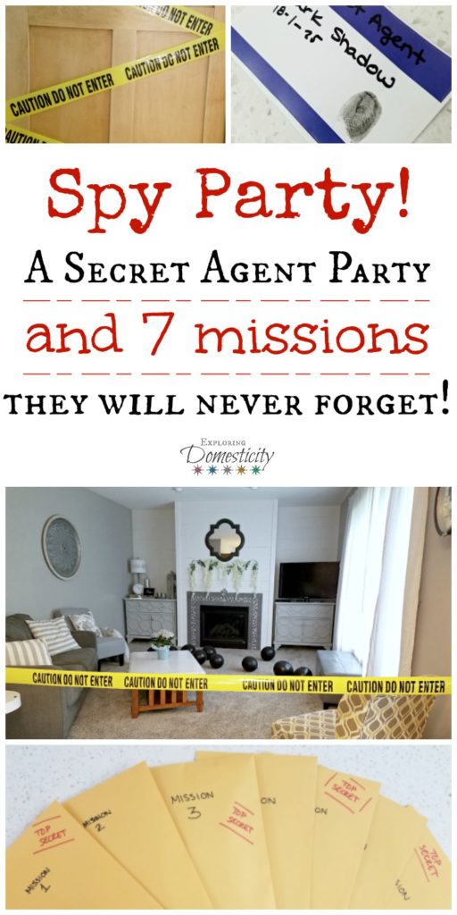 Spy Party - A Secret Agent Party and 7 missions they will never forget!