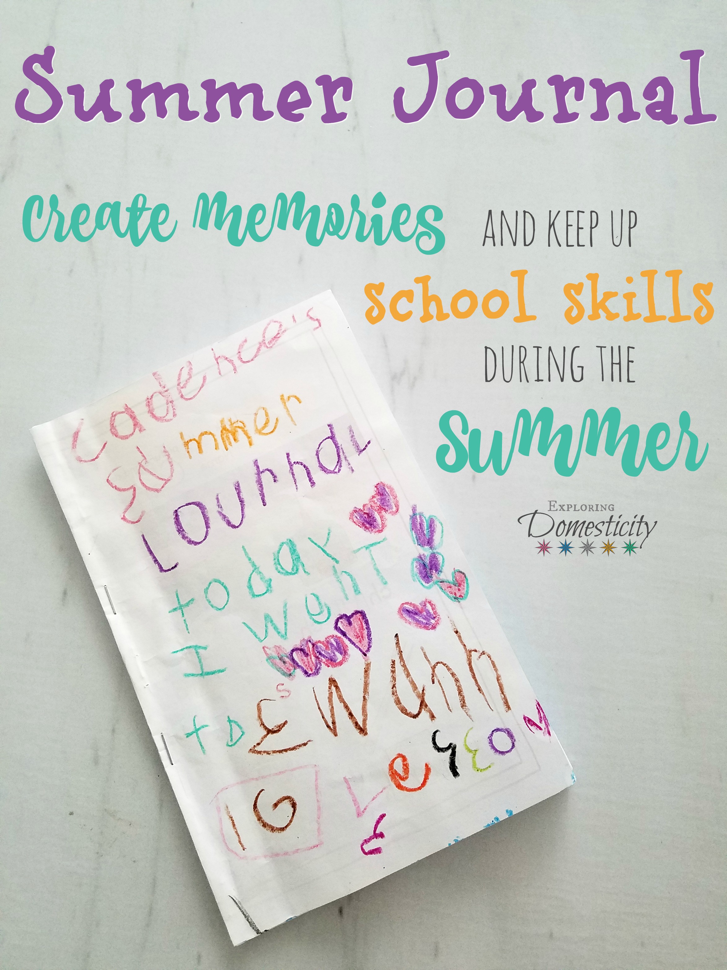 Summer Write and Draw Journal for Kids - Cute Notebooks + Journals