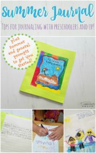 Summer Journal - tips for journaling with preschoolers and up - with prompts!