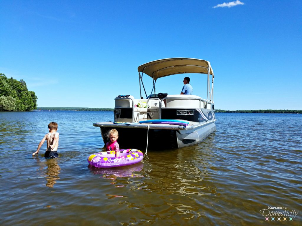 Summer Staycation Ideas - Boating and Swimming