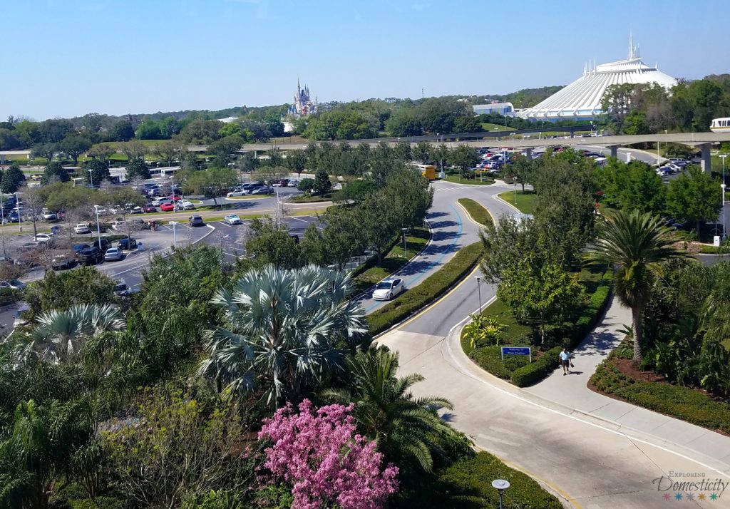 View from the monorail - planning a stress-free disney vacation