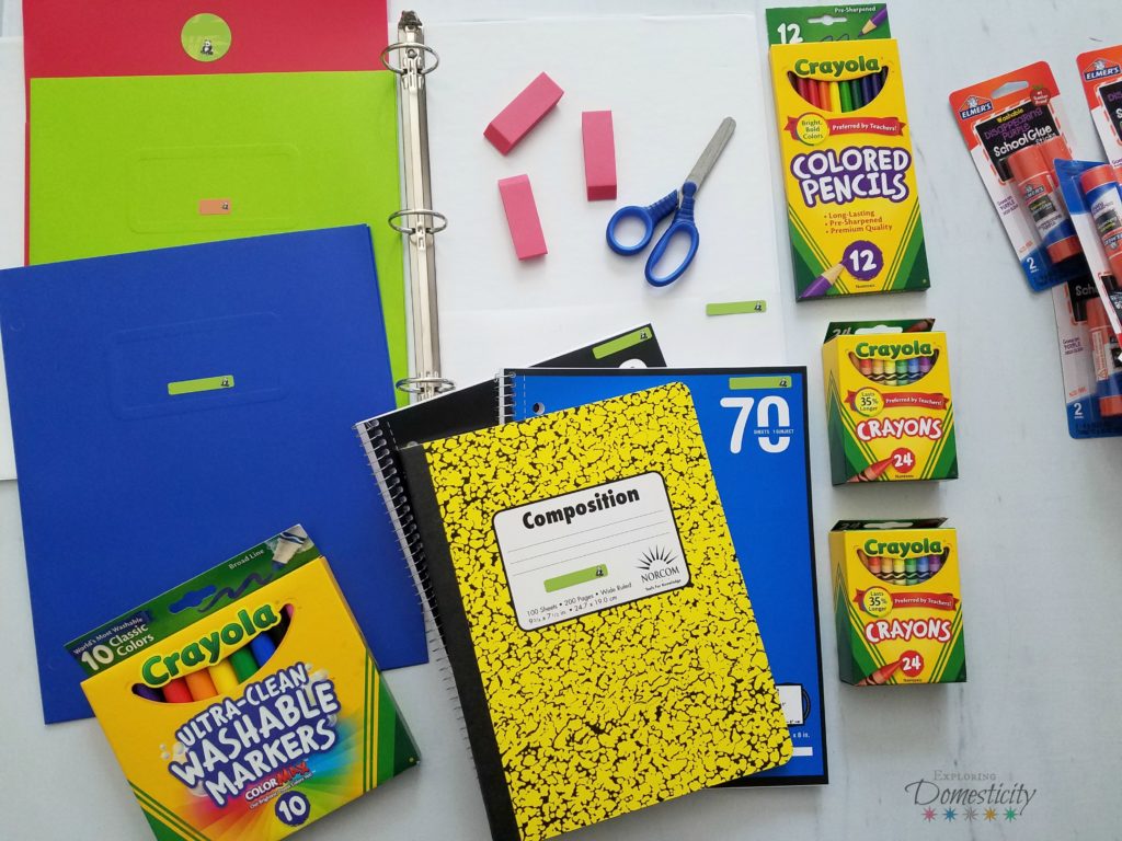 Labeling School Supplies - how this veteran mom does it