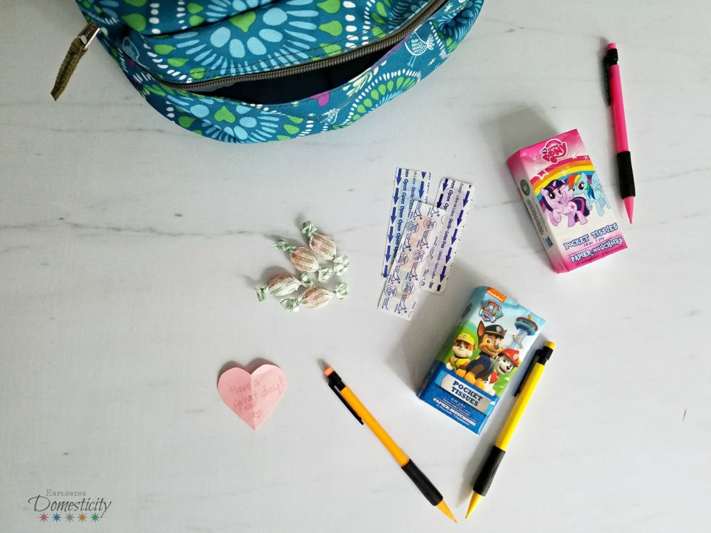 Special Mom touches for the school bag - what to put in your kids backpack