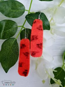 Tigger DIY Felt Earrings