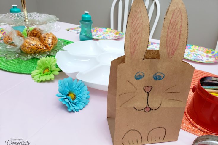 Bunny Birthday Party Craft - Bunny Treat Bags