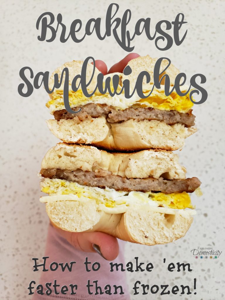 Breakfast Sandwiches - how to make them faster than frozen