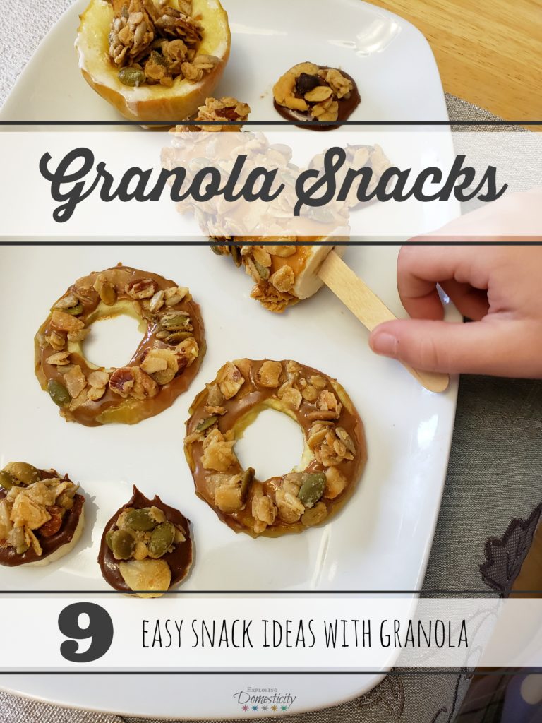 Granola Snacks - 9 easy snack ideas with granola