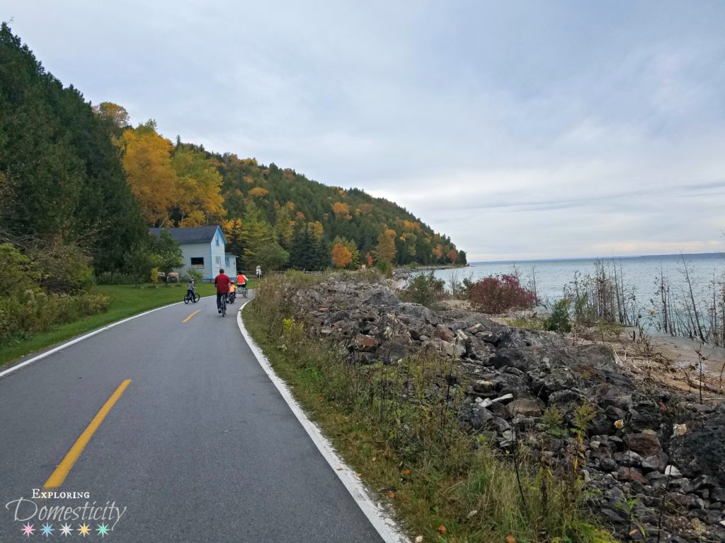 Mackinac Island with Kids - biking on the island