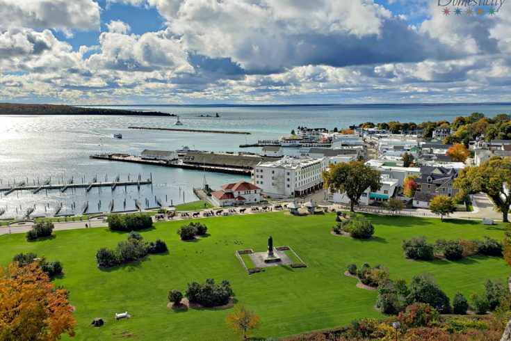Mackinac Island with Kids - the view from Fort Mackinac