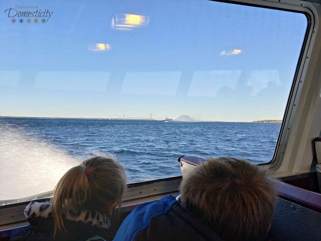 Mackinac Island with kids - ferry ride