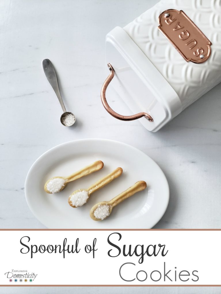 Spoonful of Sugar Cookies - adorable sugar cookie spoons