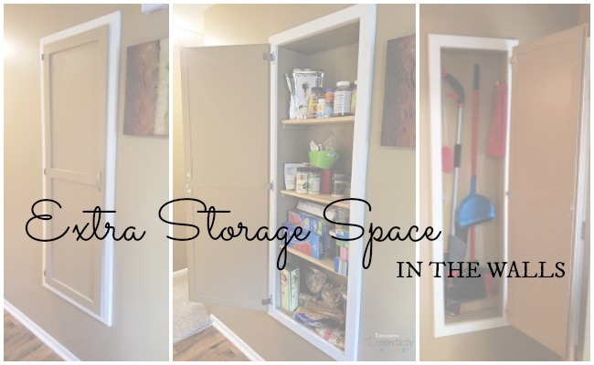 Extra storage space in the walls