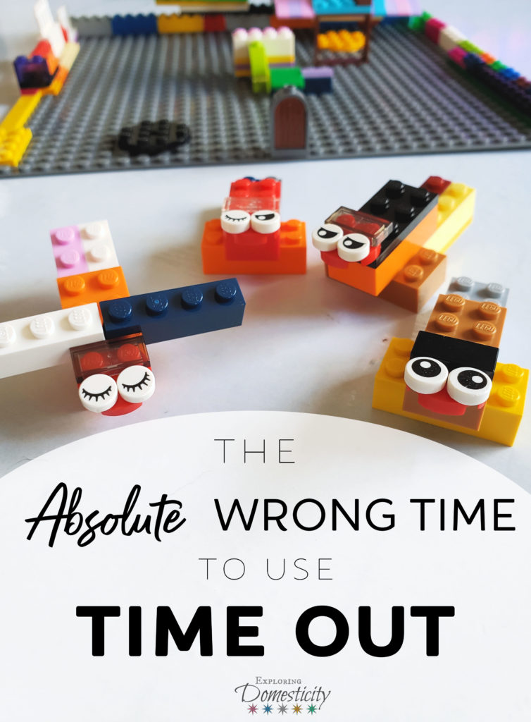 The absolute wrong time to use time out. Parenting advice.