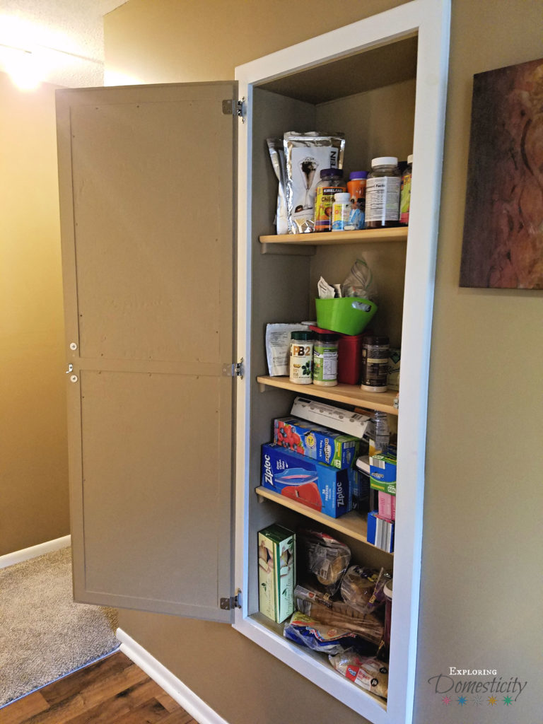 Extra Storage Space in the walls - create more pantry space