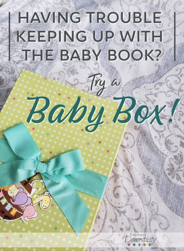 Can't Keep Up with the Baby Book - try a Baby Box!