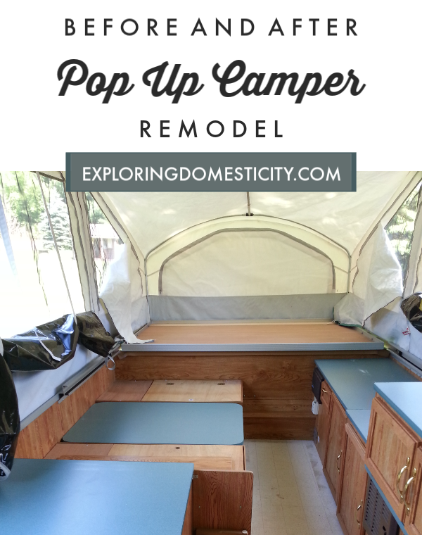 Before and After Pop Up Camper Remodel and how we made a $1500 profit!