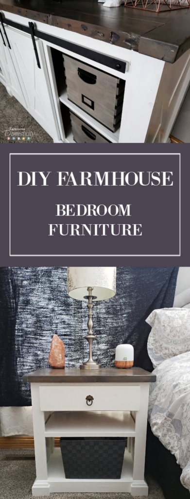 DIY Farmhouse Bedroom Furniture - DIY Farmhouse Dresser and Night Stand