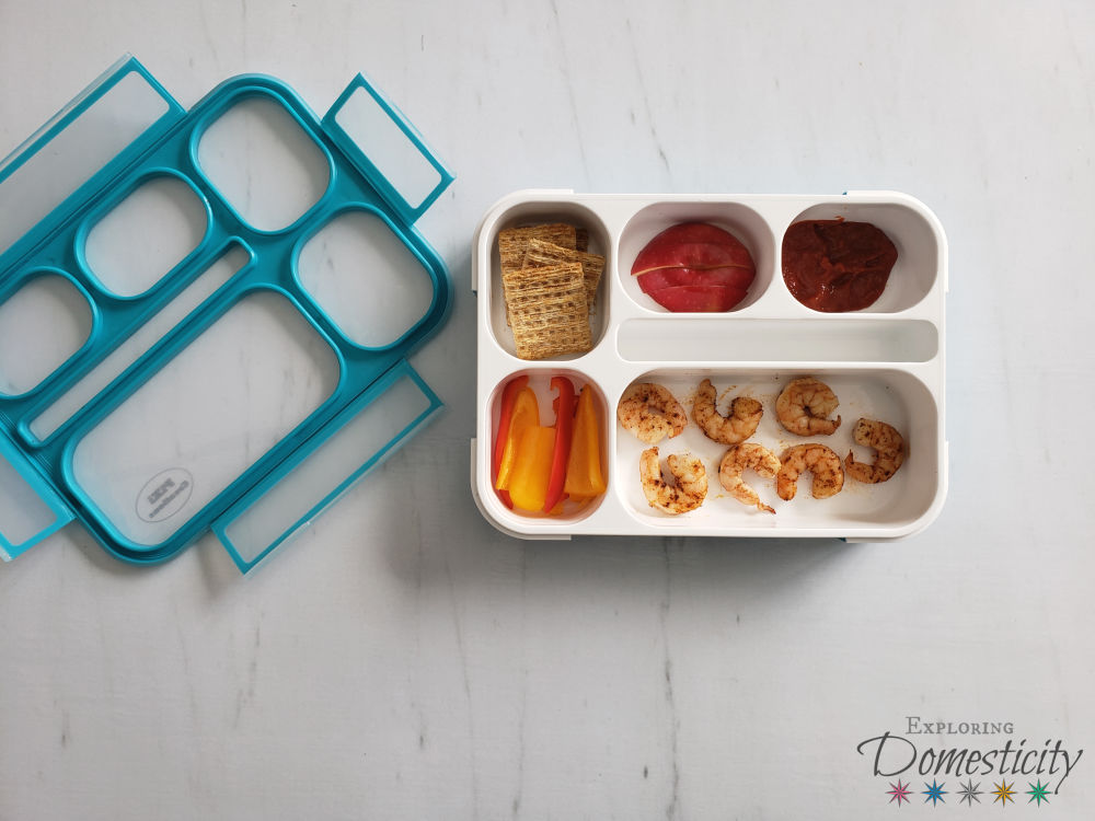Meatless School Lunches for Lent - Shrimp and cocktail sauce