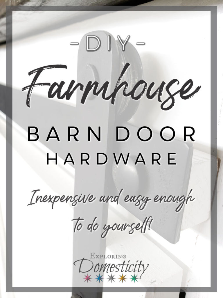 Barn Door Hardware DIY - how to make them yourself for a much smaller price