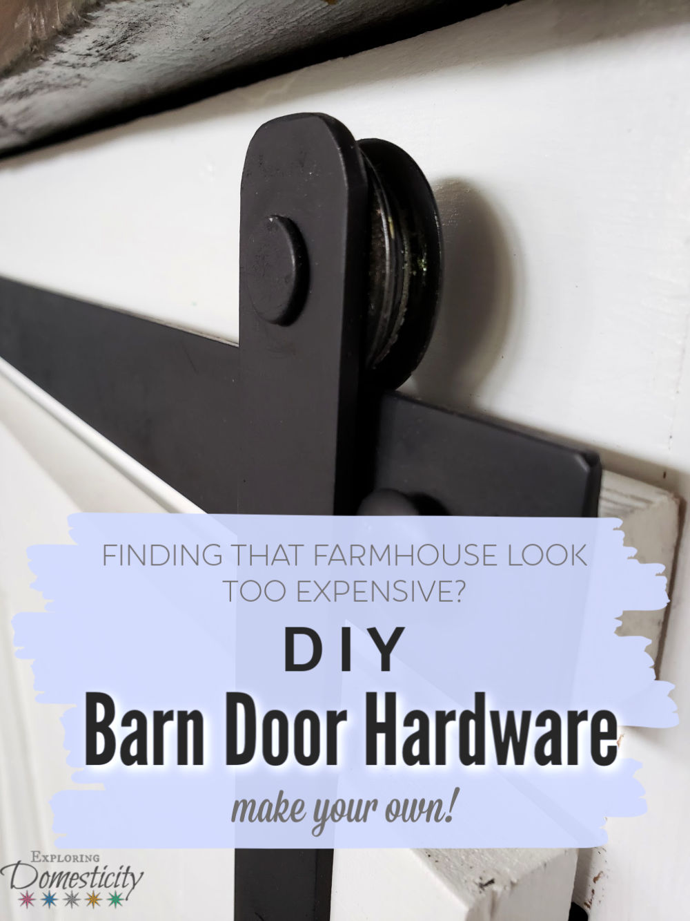 making sliding barn door hardware