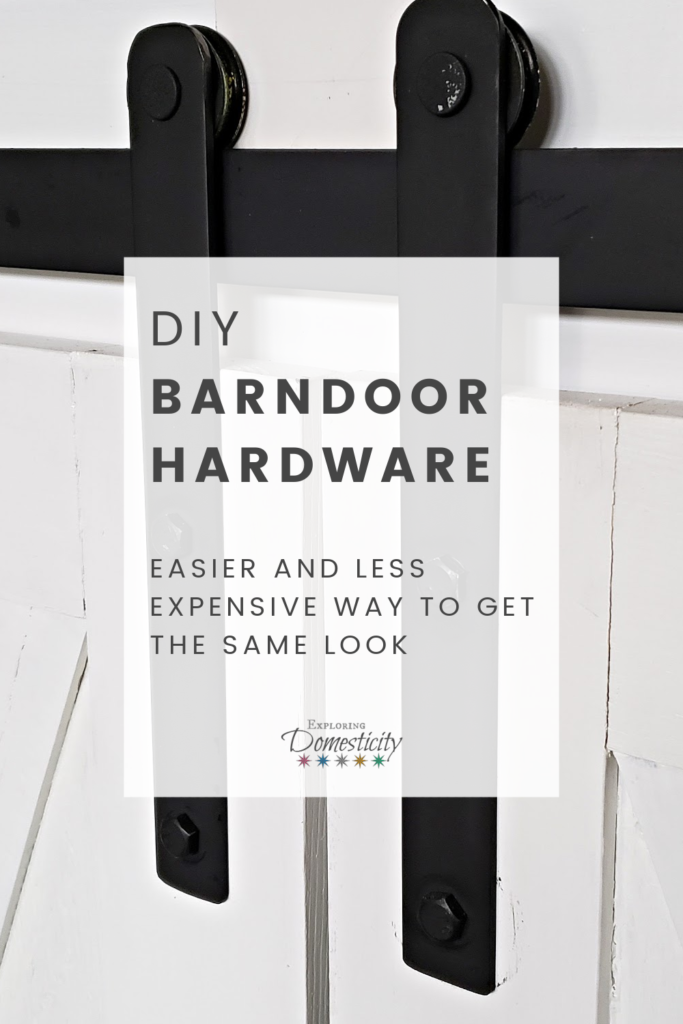 DIY Barndoor Hardware - easier and less expensive for the same look
