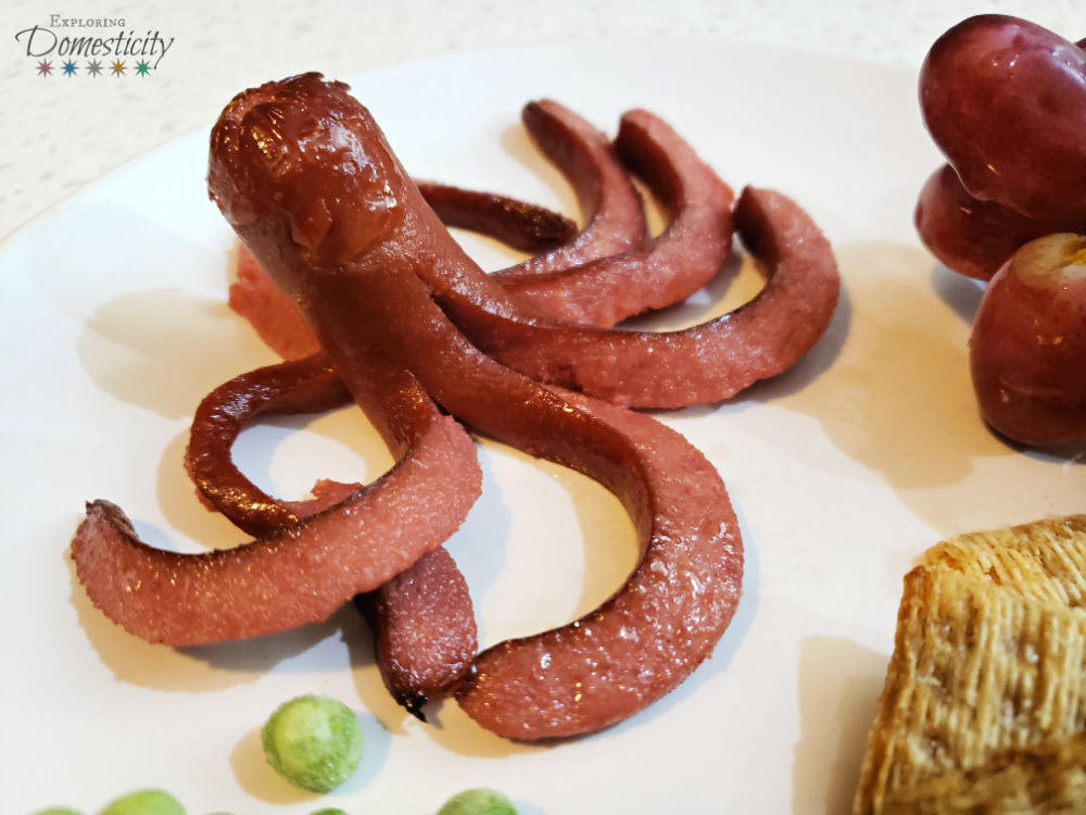 Octopus Hot Dog - easy kid food