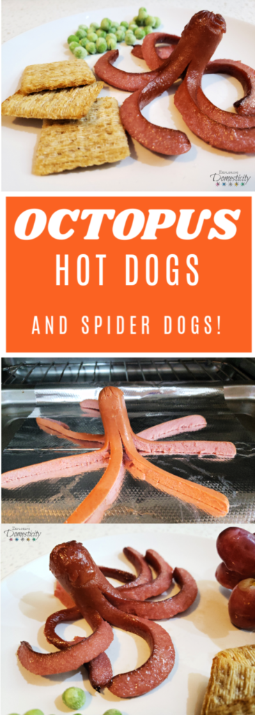 Octopus Hot Dogs and spider dogs - fun and easy kids food