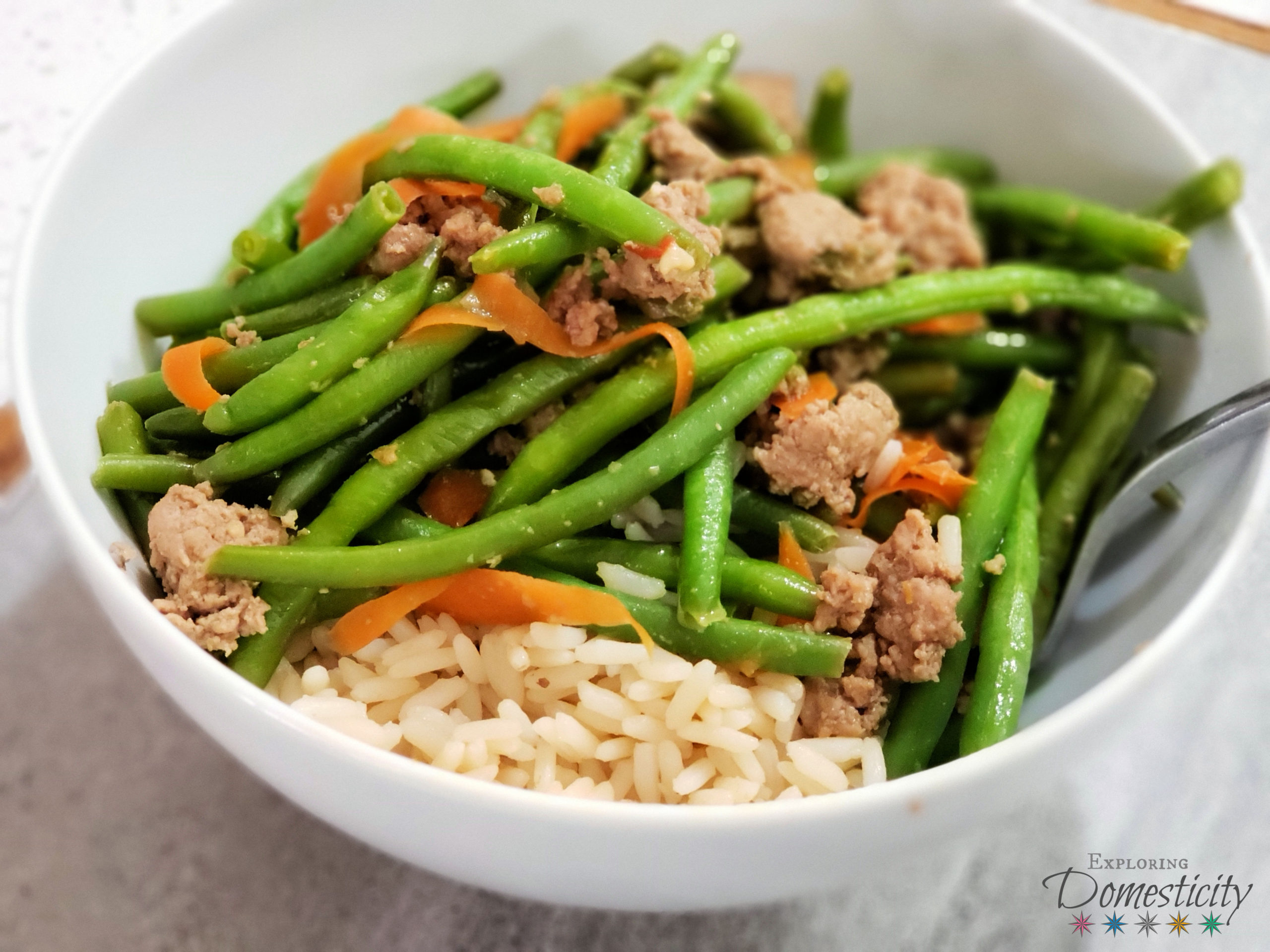 Ground Turkey and Green Beans Stir Fry - perfect recipe for your Chinese food cravings
