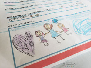 Me and My Teacher Drawing on Teacher Appreciation Questionnaire